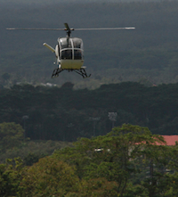 Hughes 300 on approach to Hilo